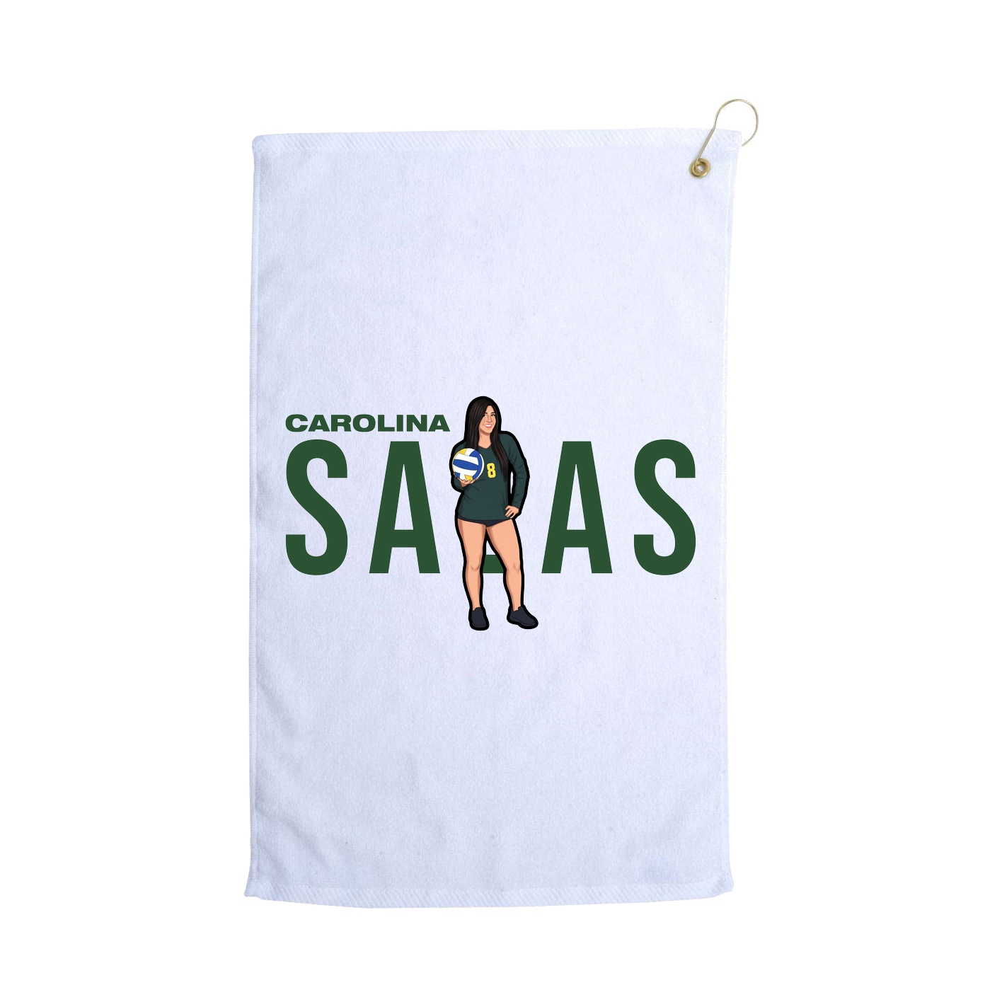 Golf Towel — Player Name in White