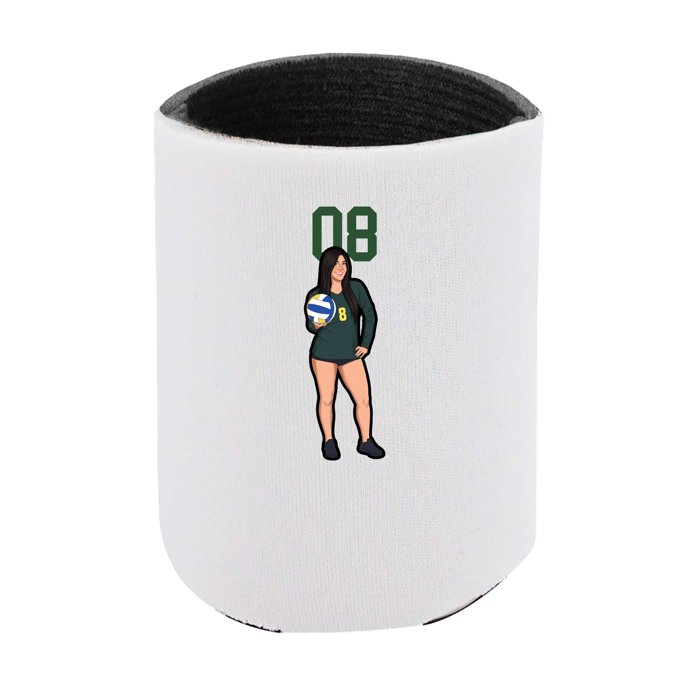 Can Holder — Number Top in White