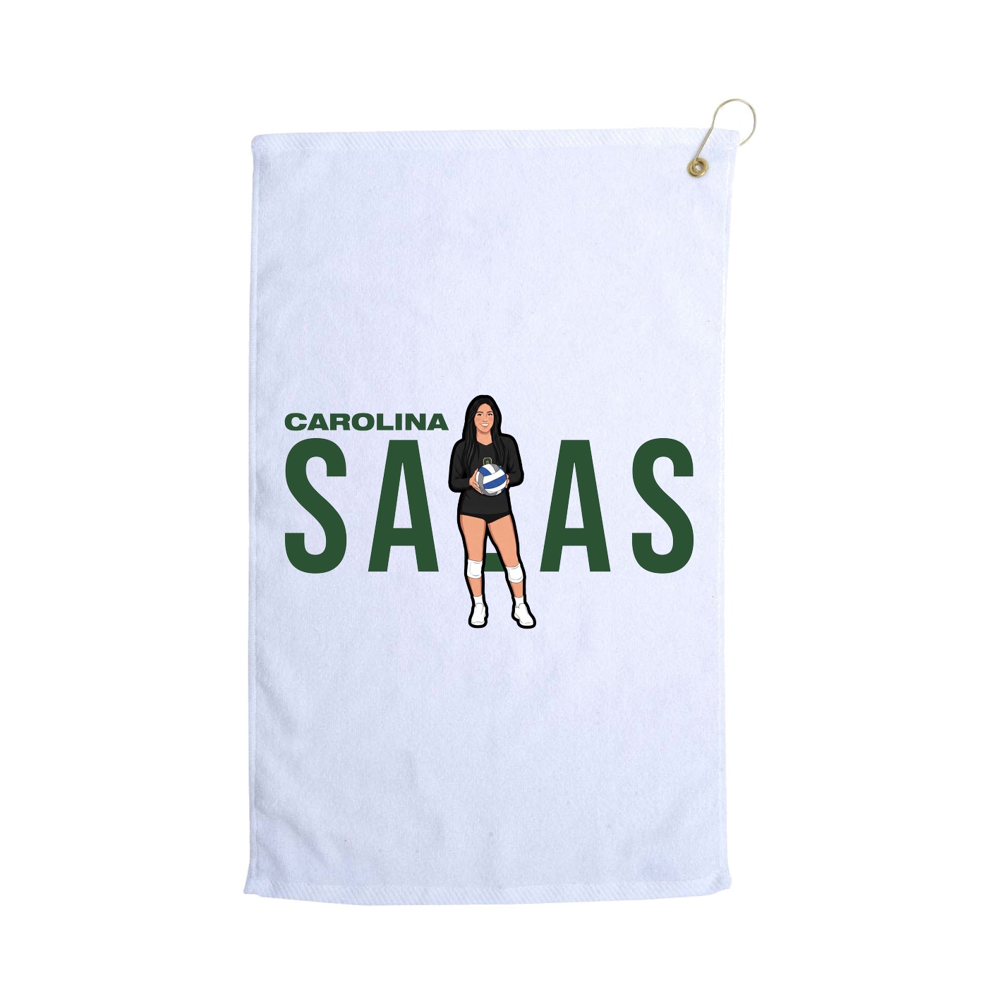 Golf Towel — Player Name in White