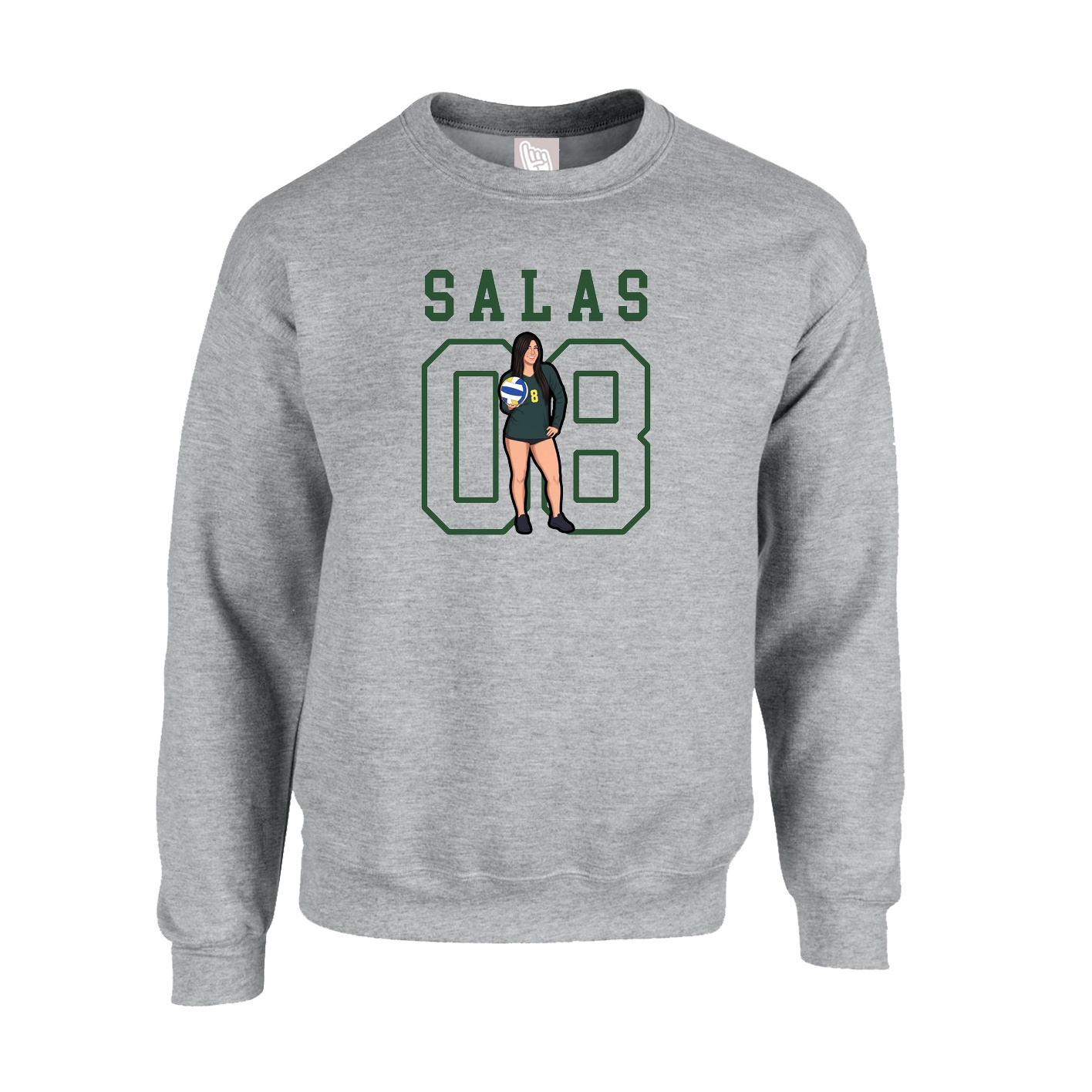 Fleece Crew — Shirsey in Grey