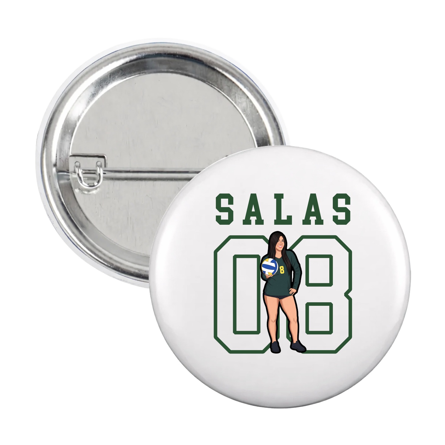 Game Day Button — Shirsey in White
