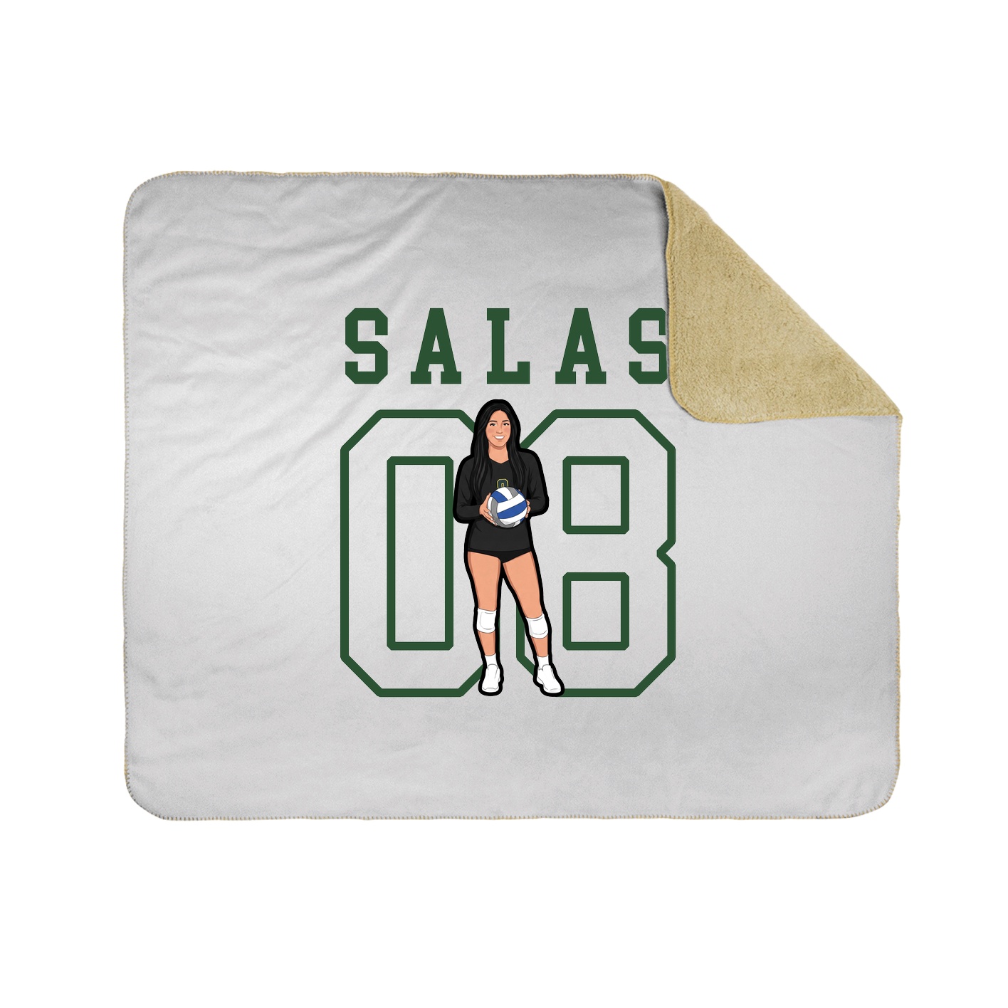 Throw Blanket — Shirsey in White