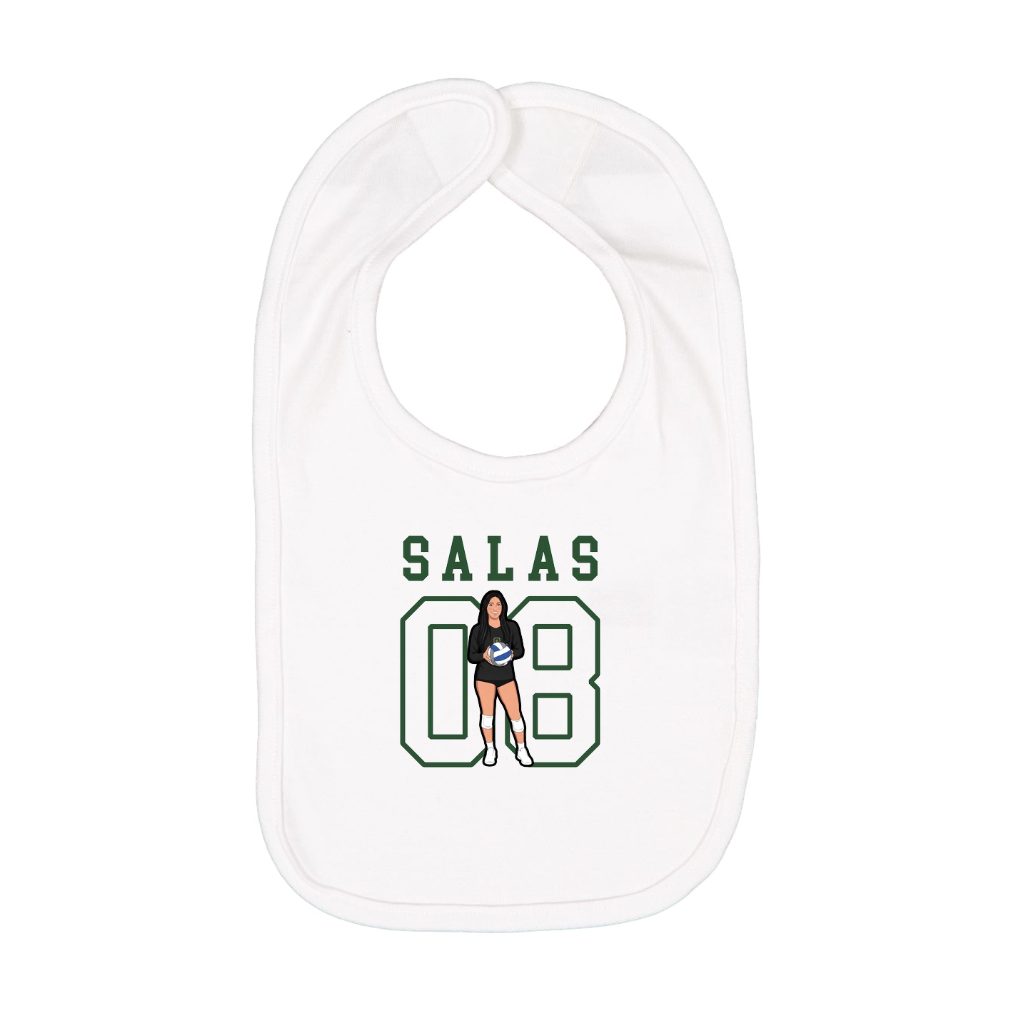 Infant Bib — Shirsey in White