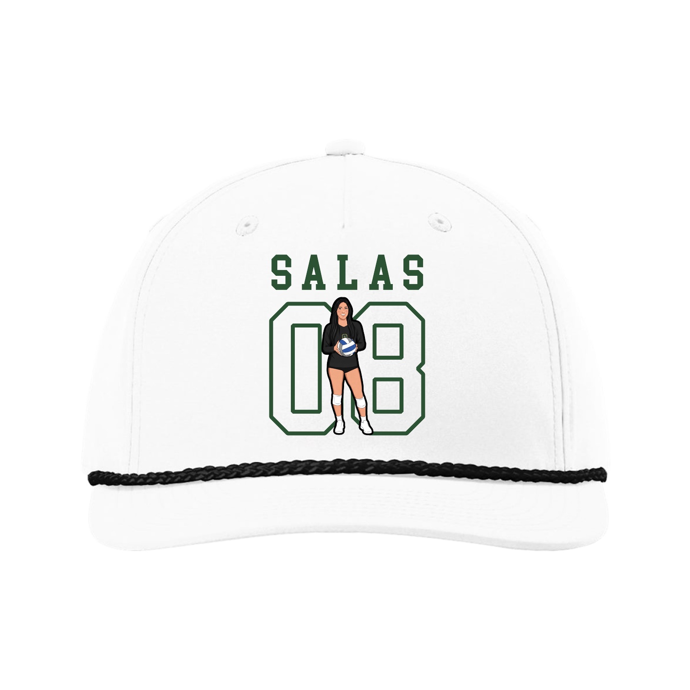 Five-Panel Classic Rope Cap — Shirsey in White