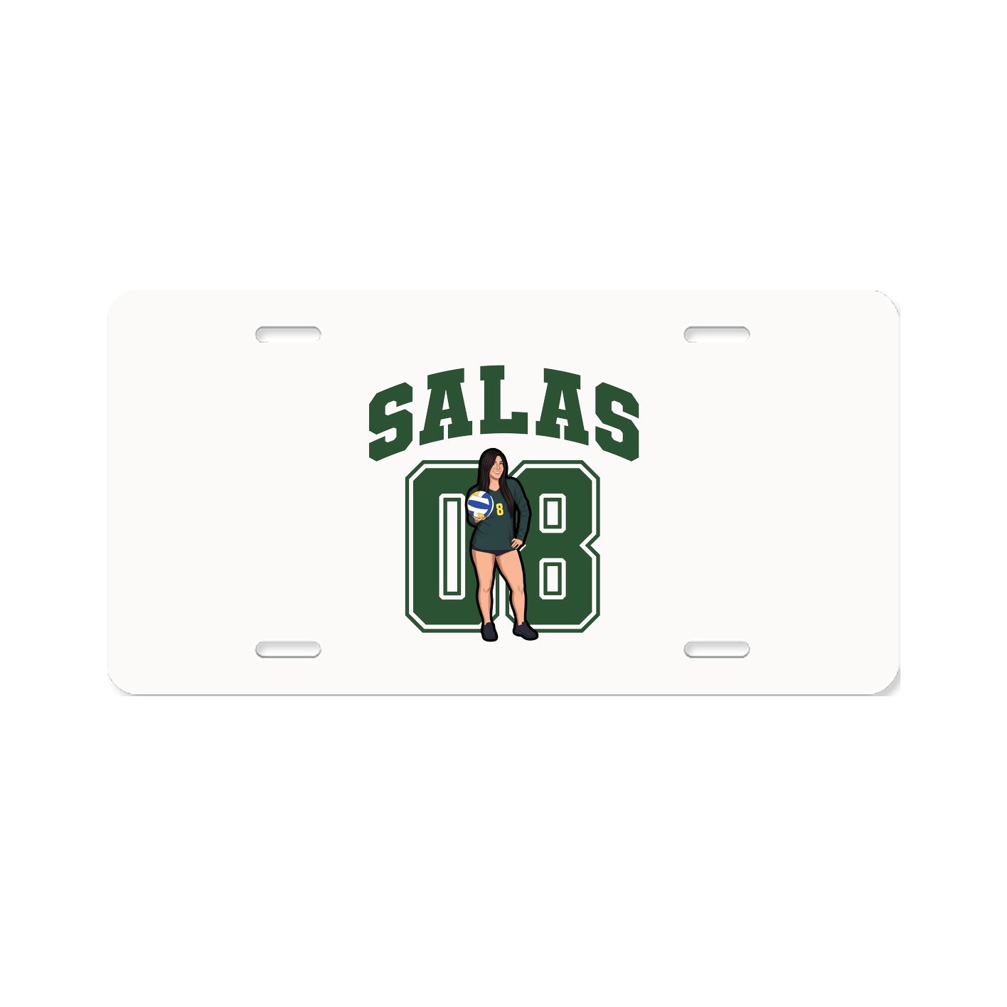 License Plate — Number in Classic
