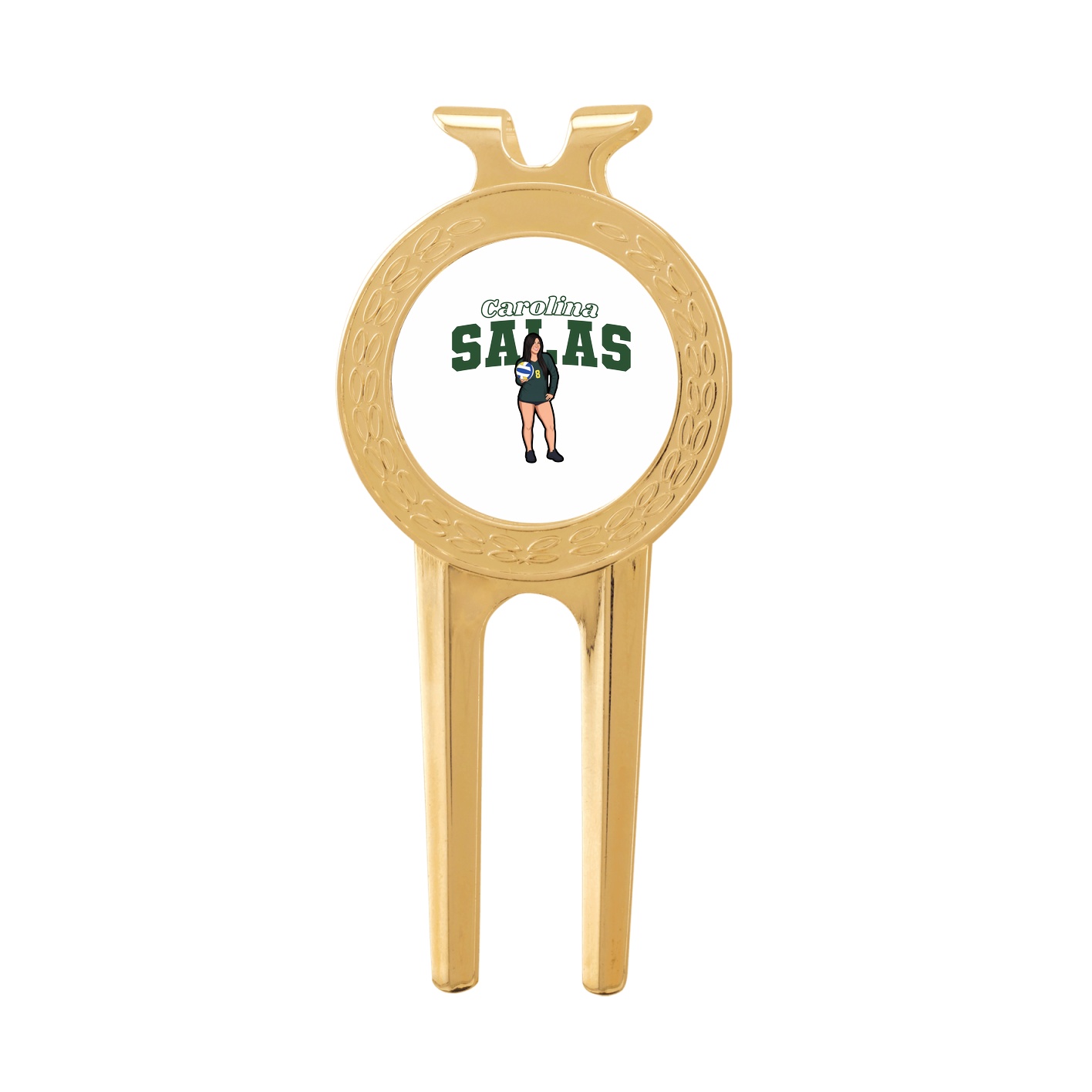 Divot Tool with Ball Marker — Name Arch in Classic