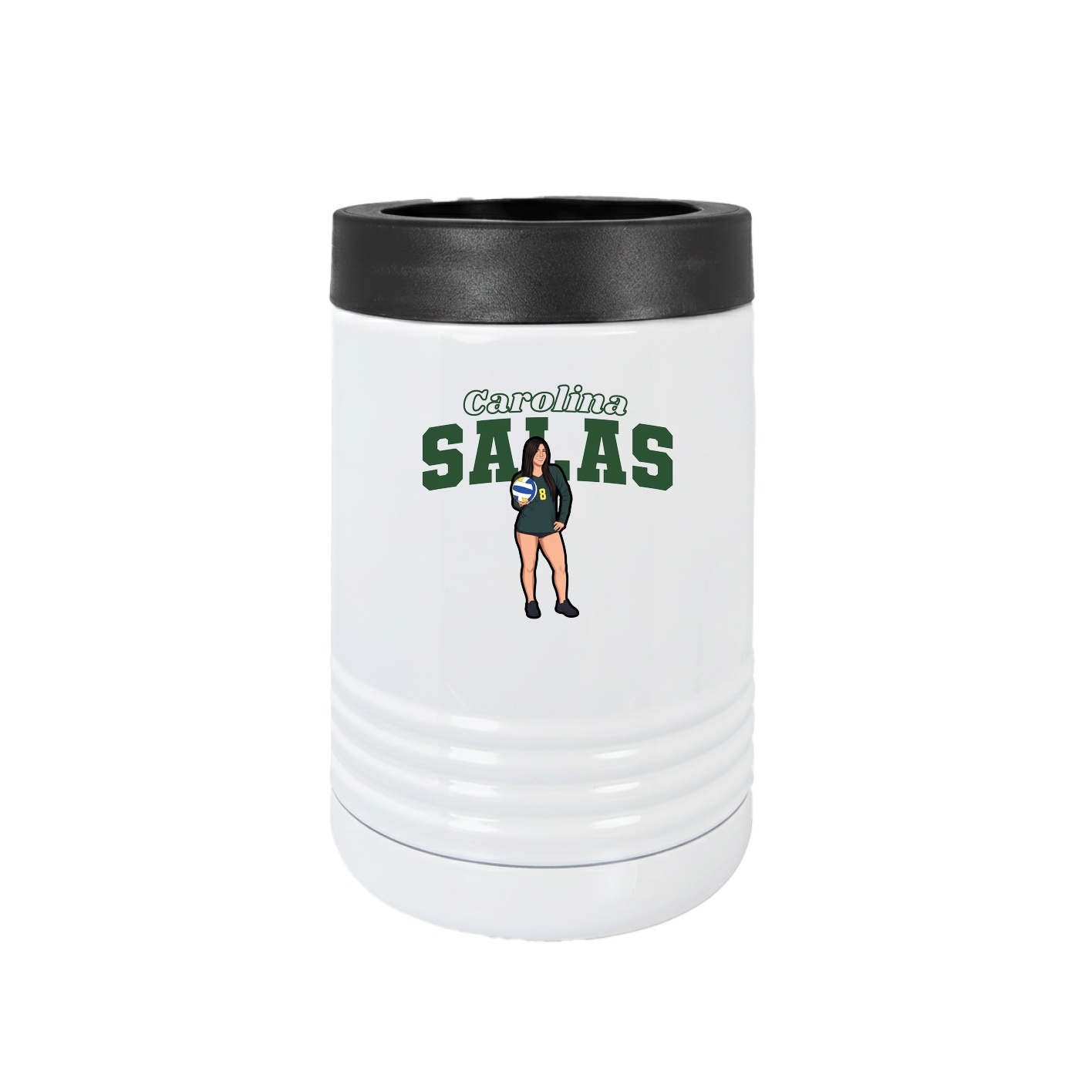 Beverage Holder — Name Arch in White