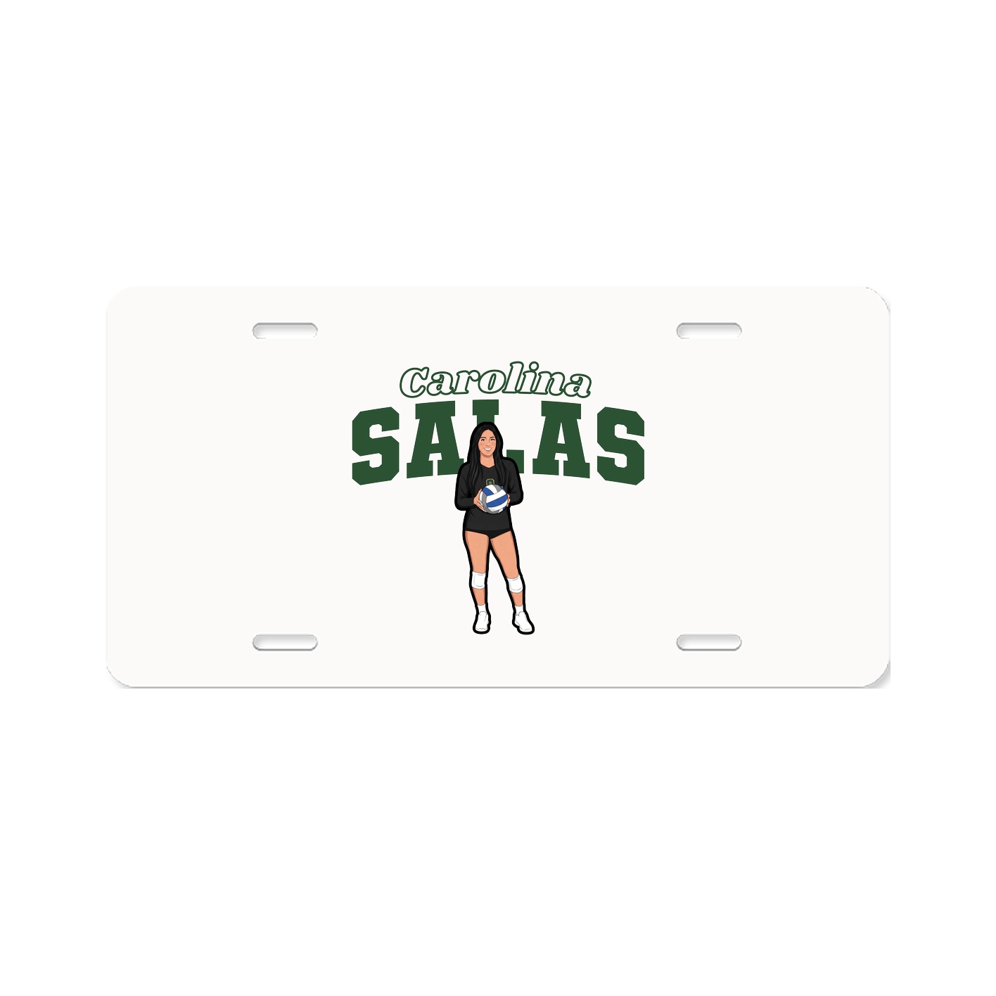License Plate — Name Arch in Classic