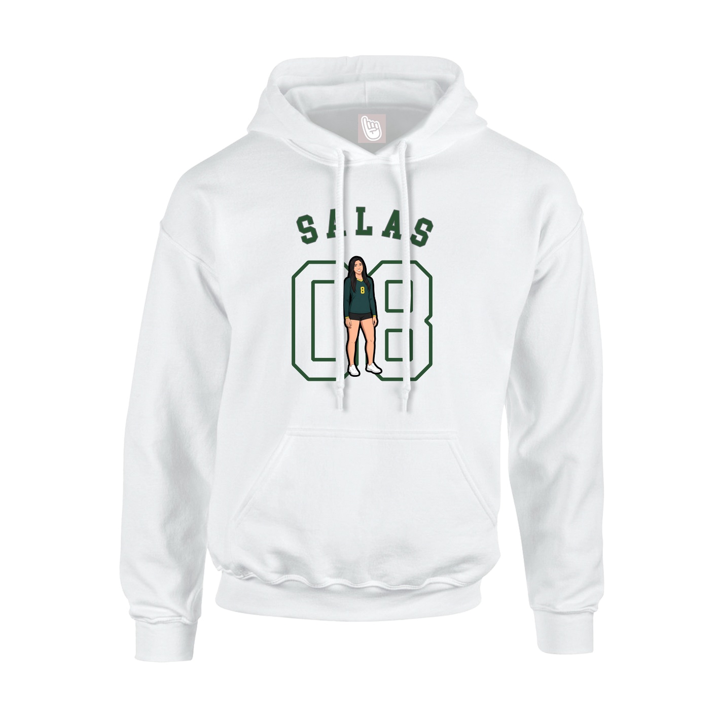 Hoodie — Shirsey Arch in White