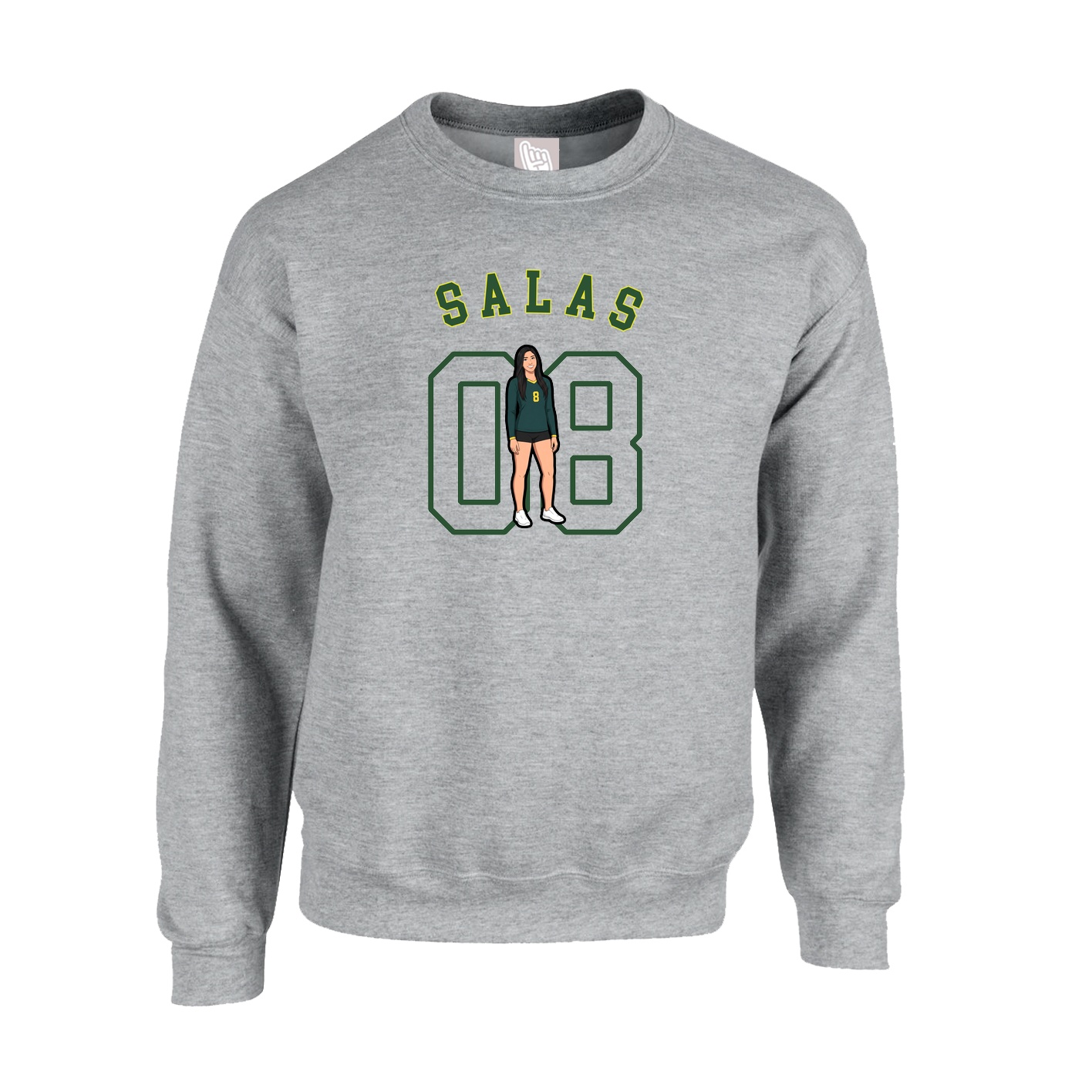 Fleece Crew — Shirsey Arch in Grey