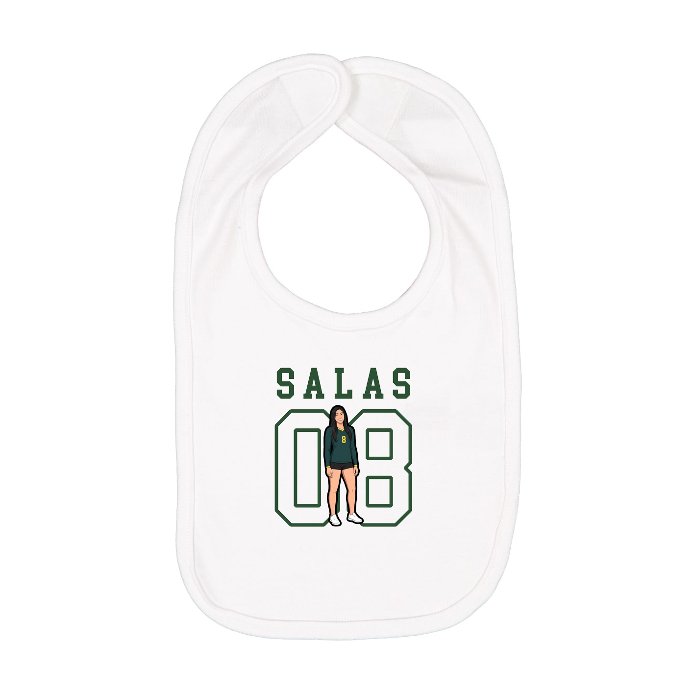 Infant Bib — Shirsey in White