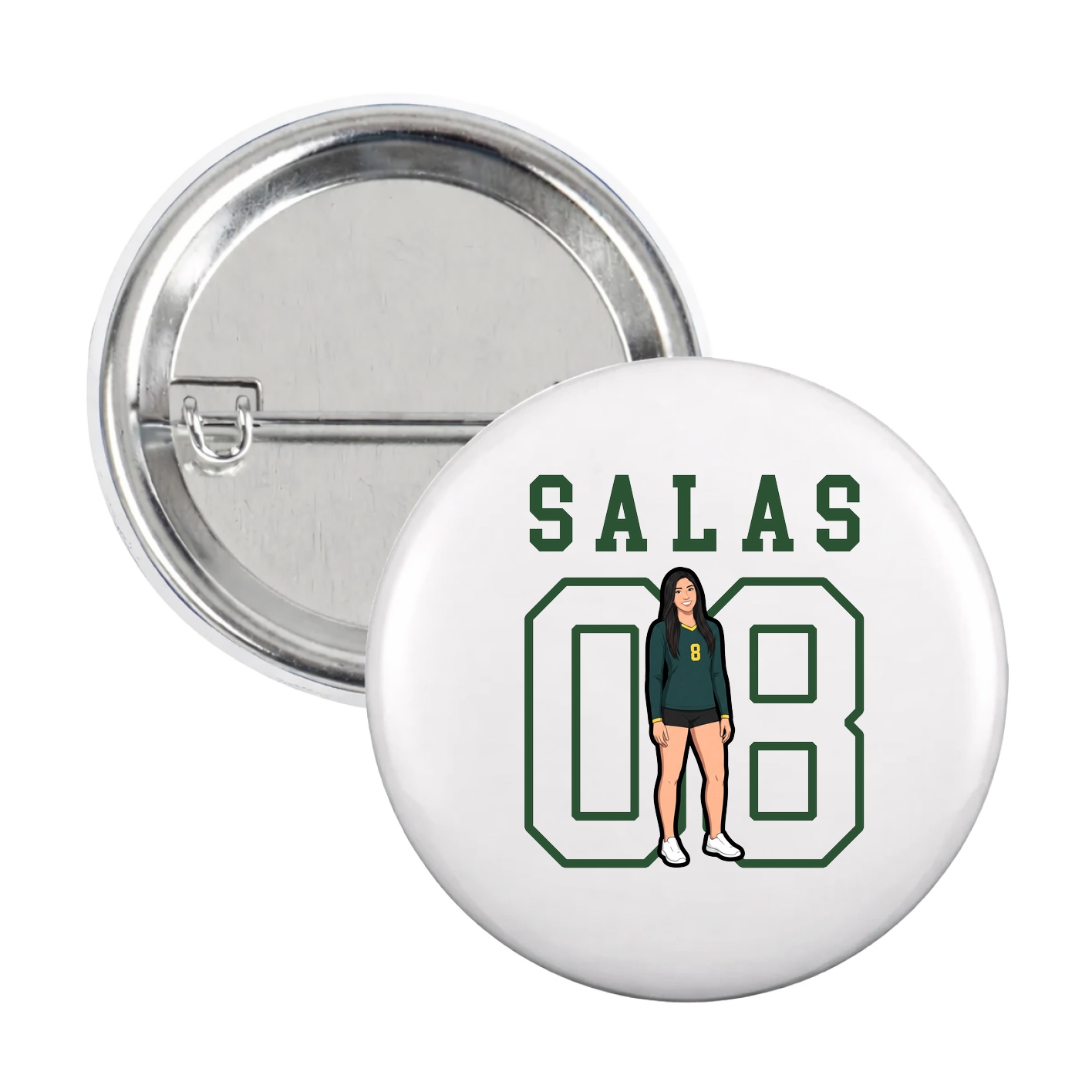 Game Day Button — Shirsey in White