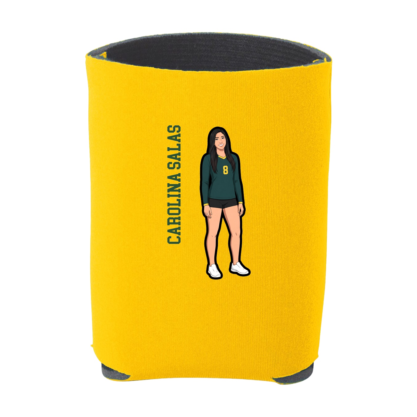 Can Holder — Name Vertical in Yellow