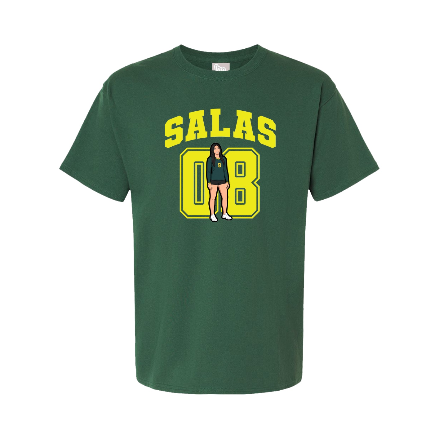 Youth Tee — Number in Green