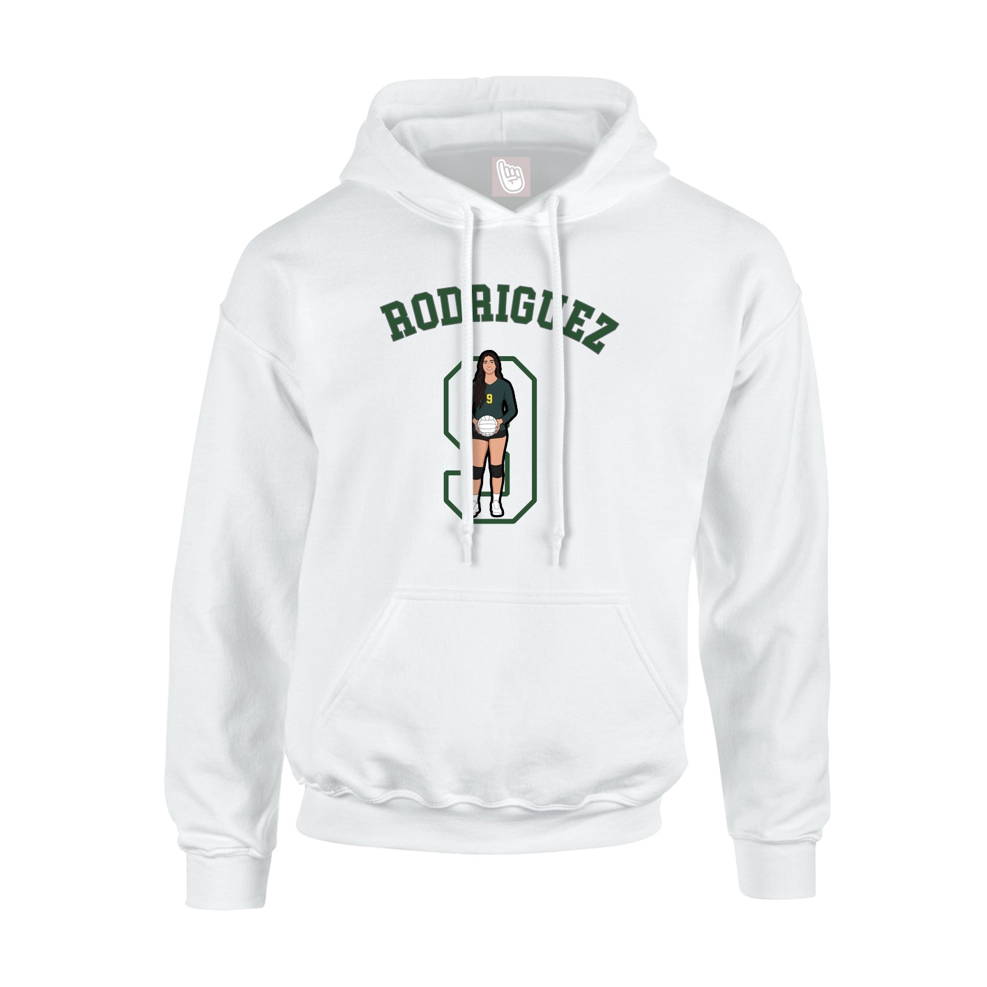 Youth Hoodie — Shirsey Arch in White