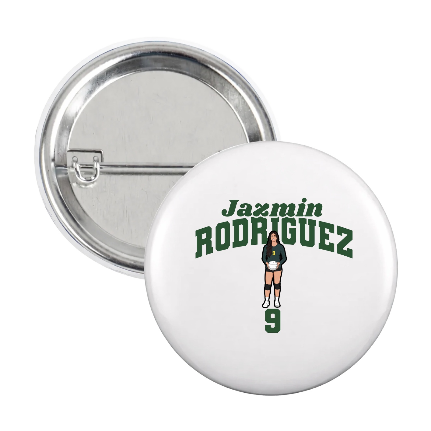Game Day Button — Signature Arch in White