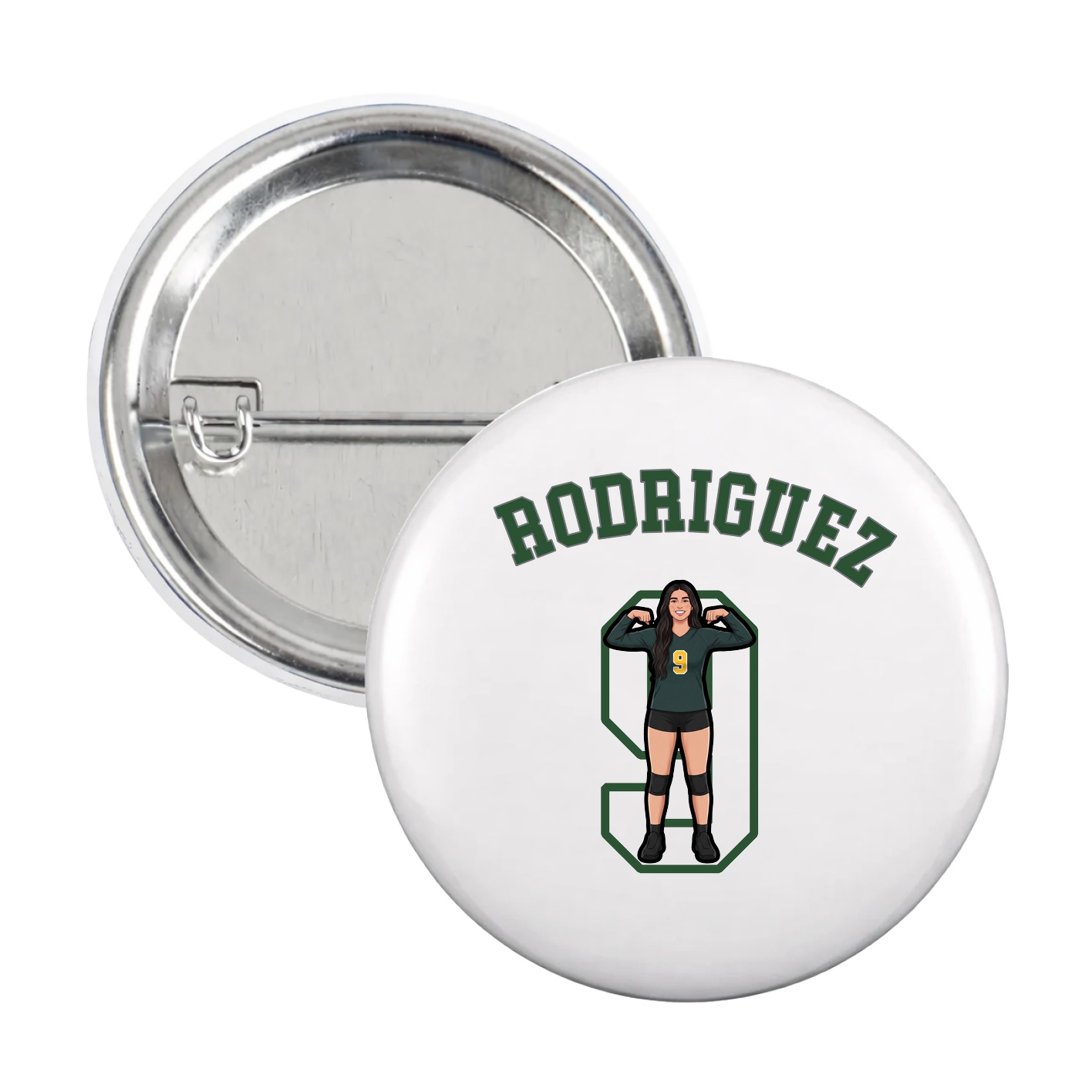 Game Day Button — Shirsey Arch in White