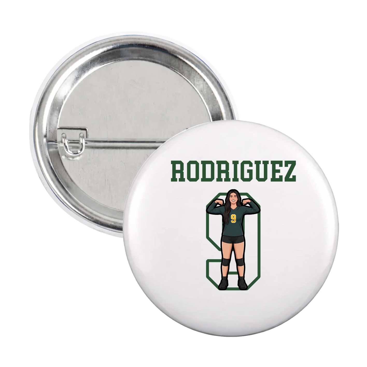 Game Day Button — Shirsey in White