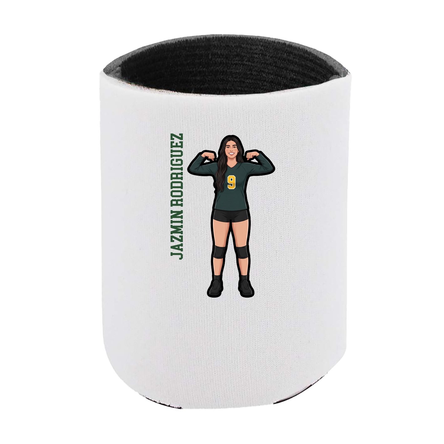 Can Holder — Name Vertical in White