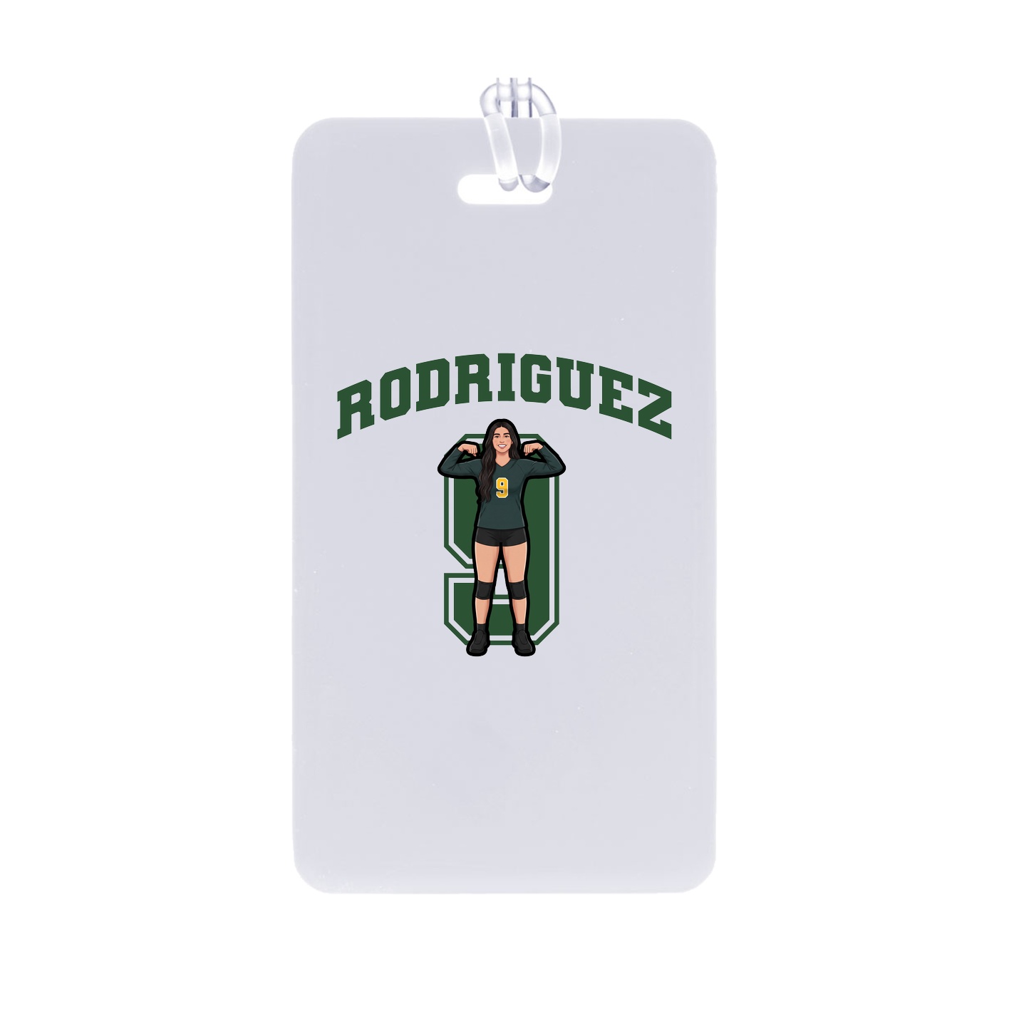 Bag Tag — Number in Classic
