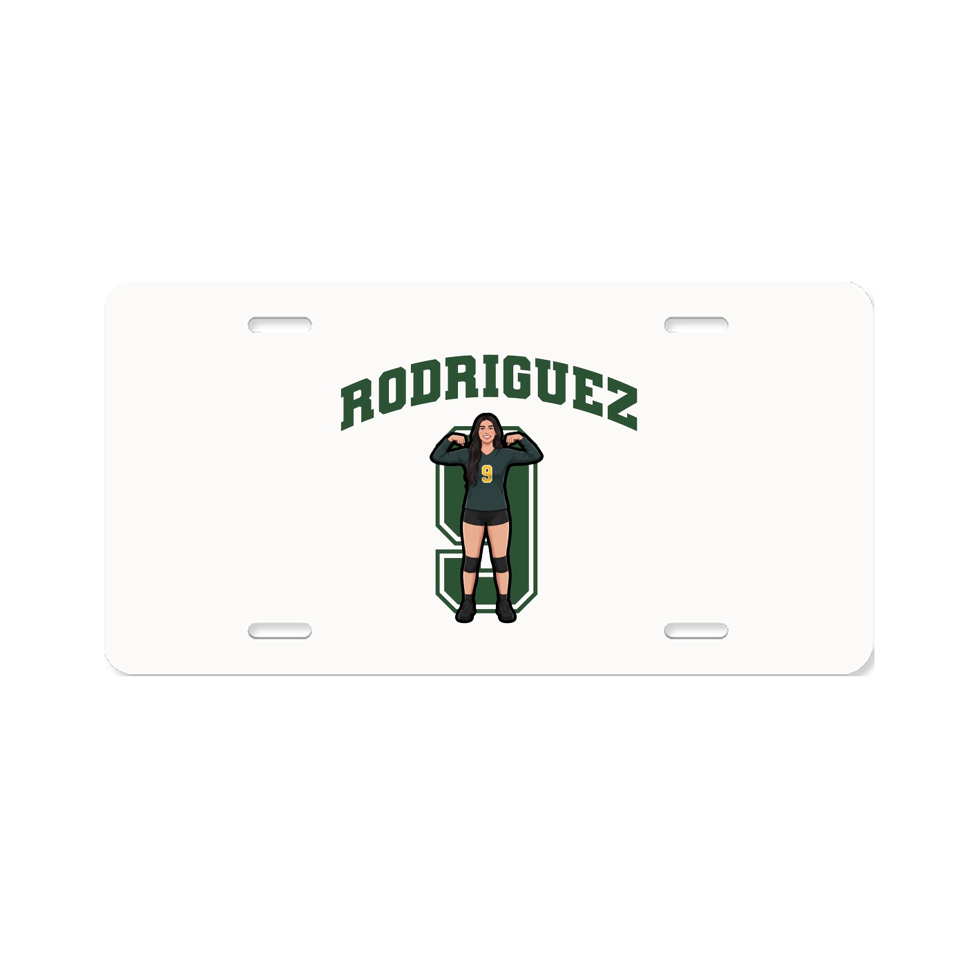 License Plate — Number in Classic