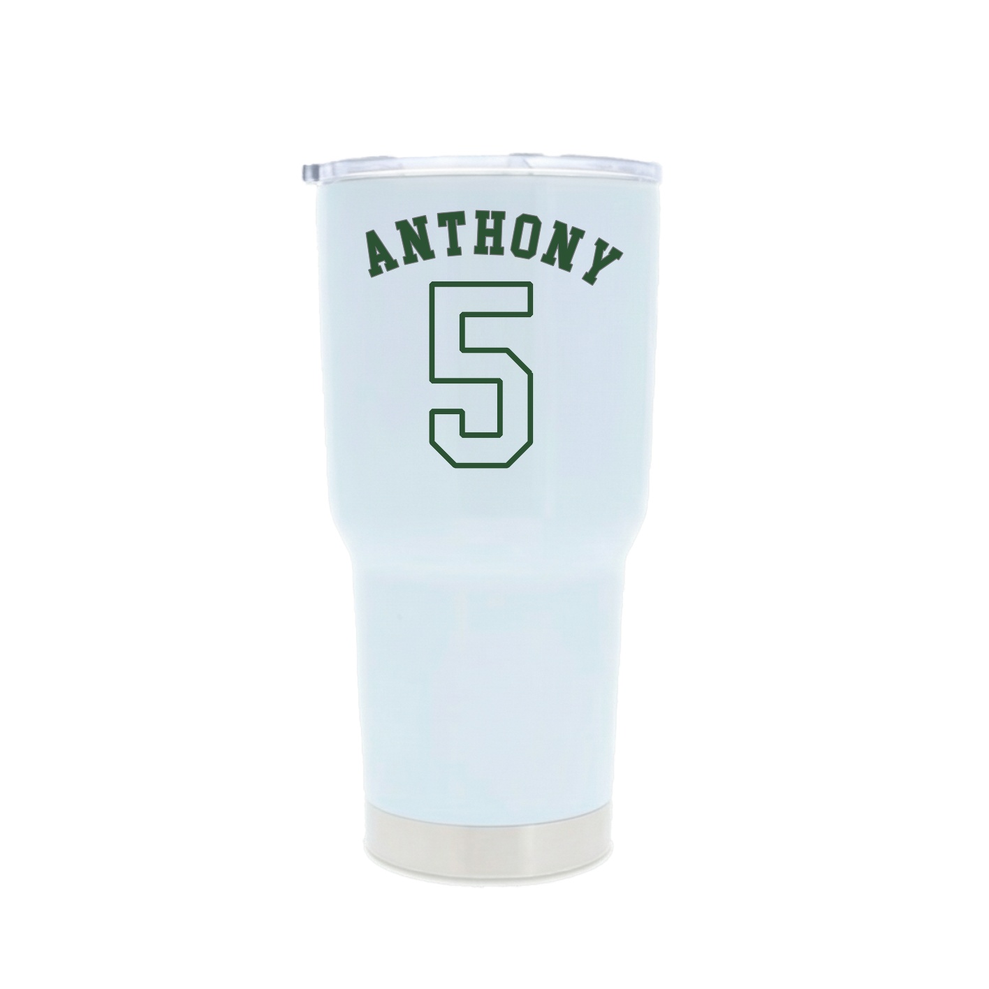 30oz Stainless Steel Tumbler — Shirsey Arch in White