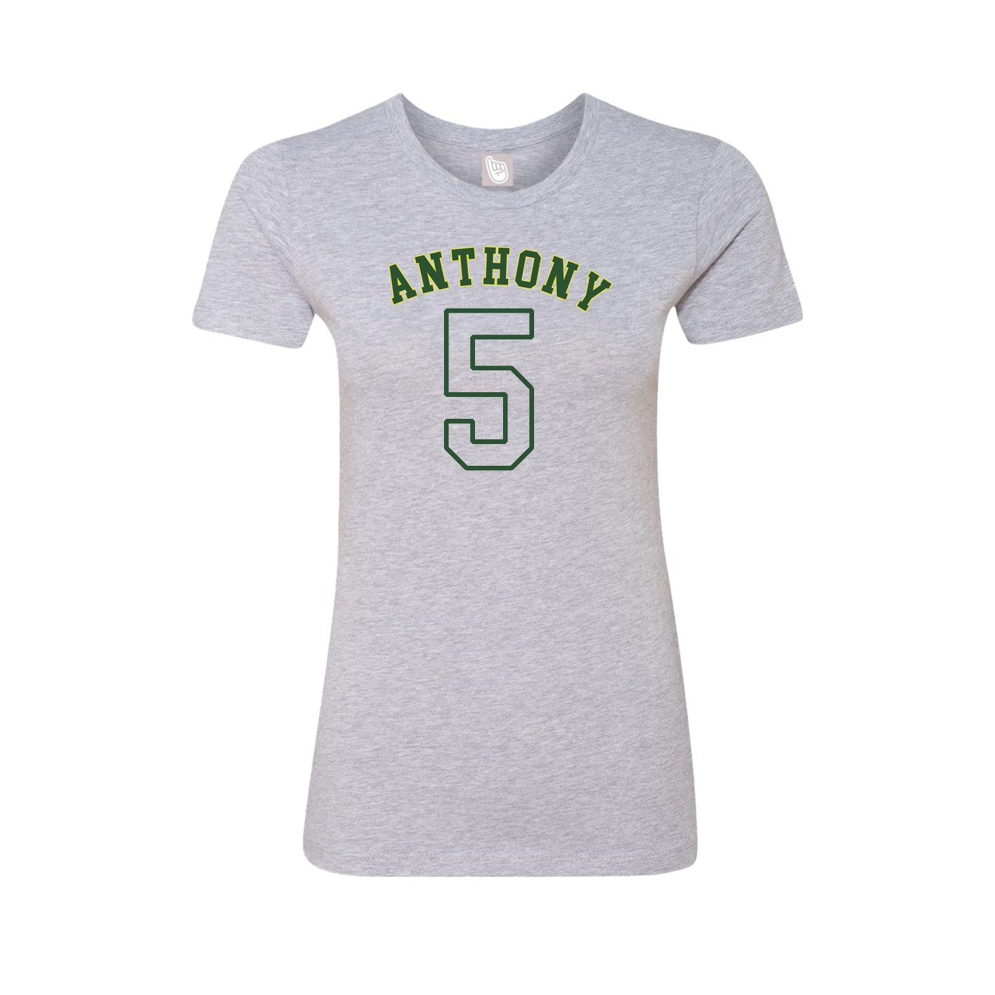 Fitted Women's Tee — Shirsey Arch in Grey