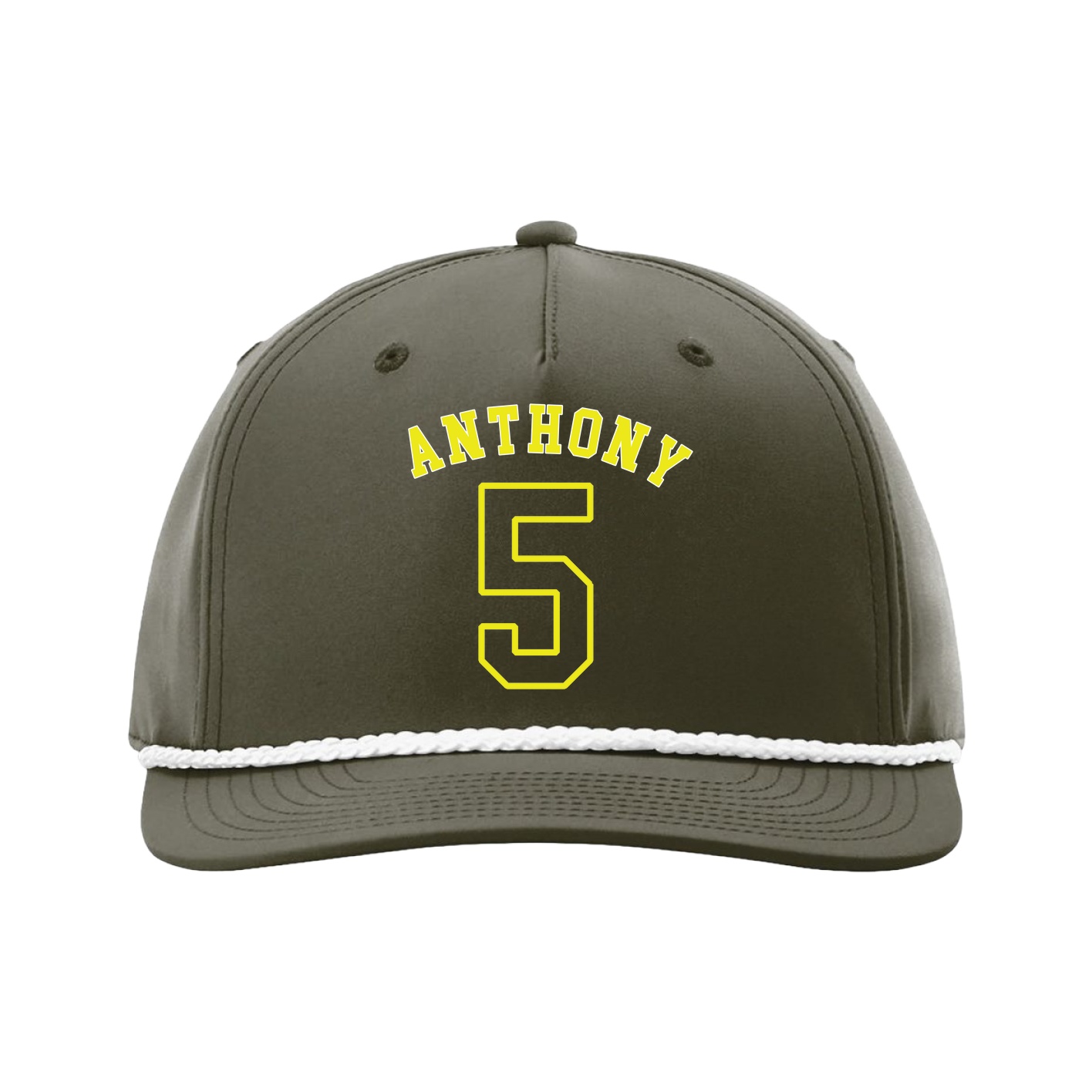 Five-Panel Classic Rope Cap — Shirsey Arch in Green