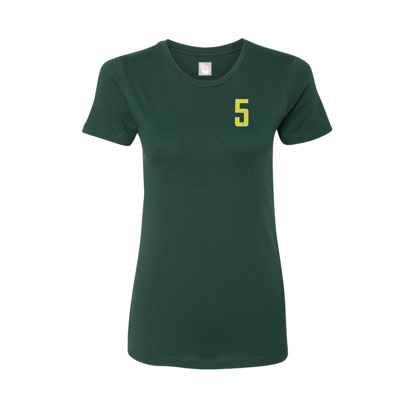 Fitted Women's Tee — Front Shirsy in Green