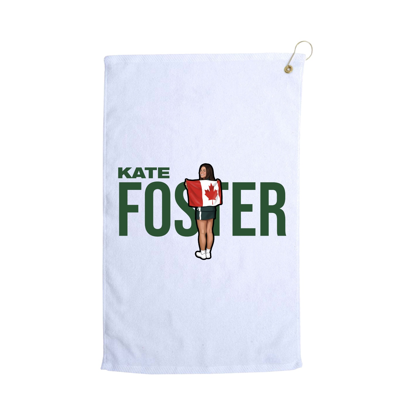 Golf Towel — Player Name in White