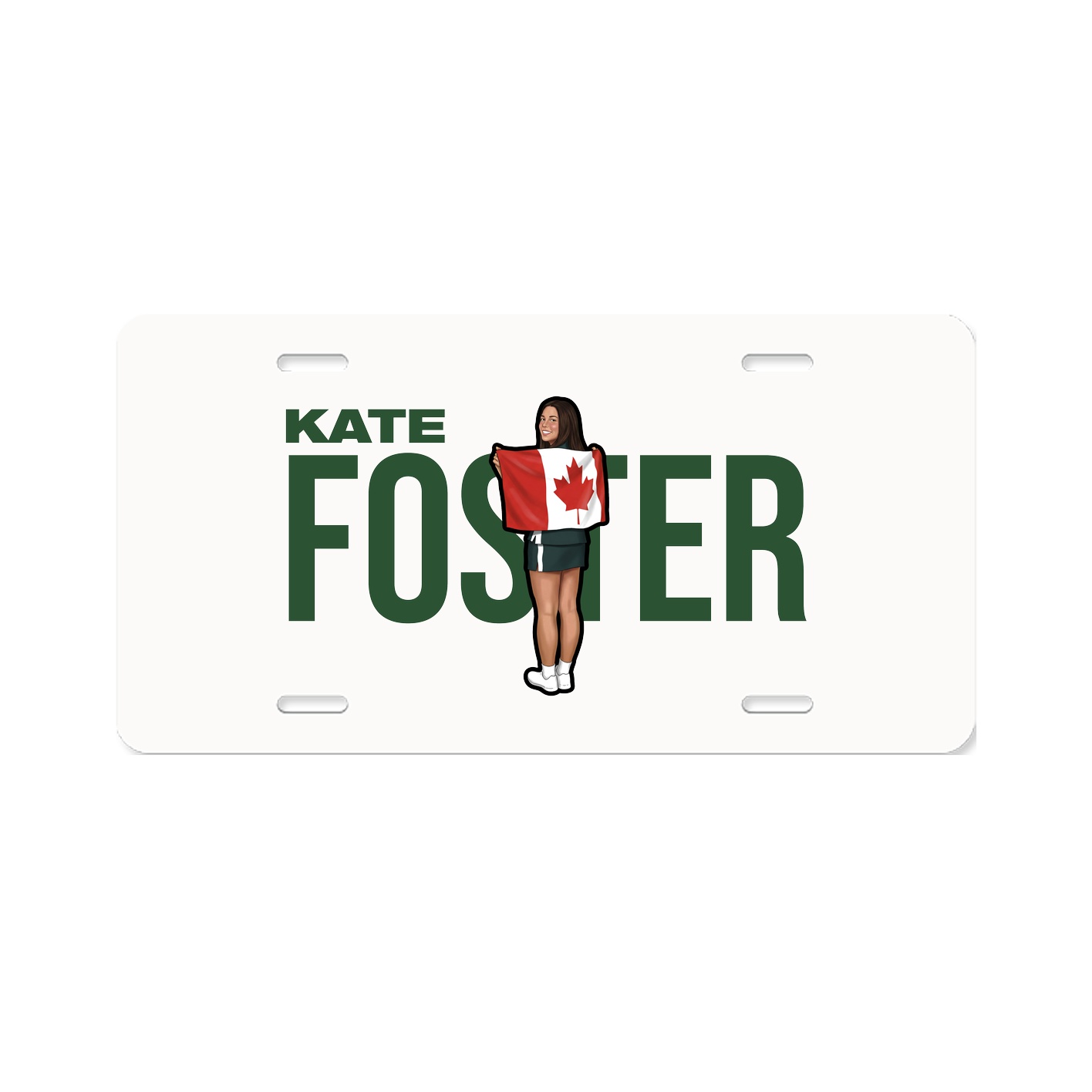 License Plate — Player Name in Classic