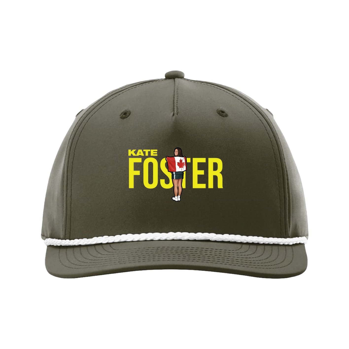 Five-Panel Classic Rope Cap — Player Name in Green