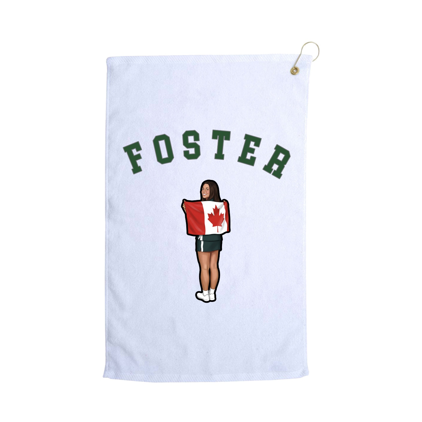 Golf Towel — Shirsey Arch in White