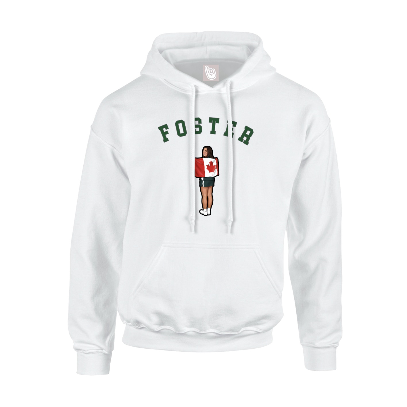 Hoodie — Shirsey Arch in White