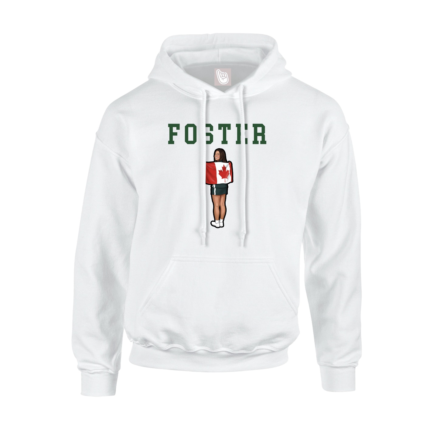 Youth Hoodie — Shirsey in White