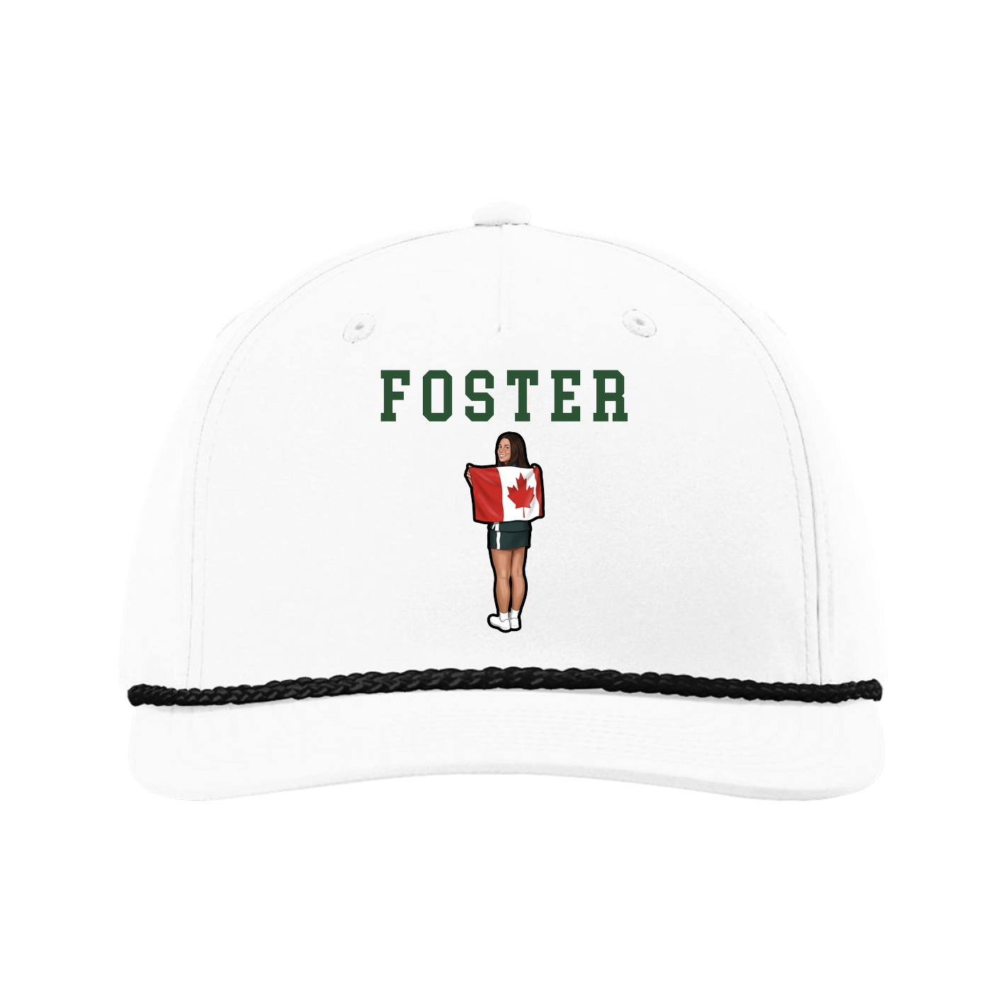 Five-Panel Classic Rope Cap — Shirsey in White