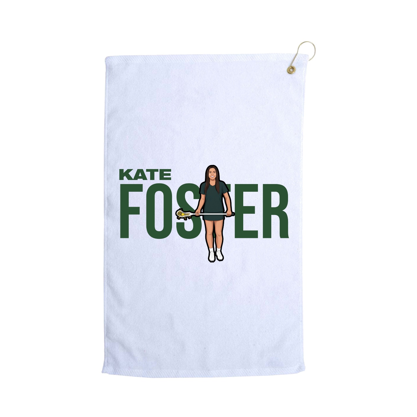 Golf Towel — Player Name in White