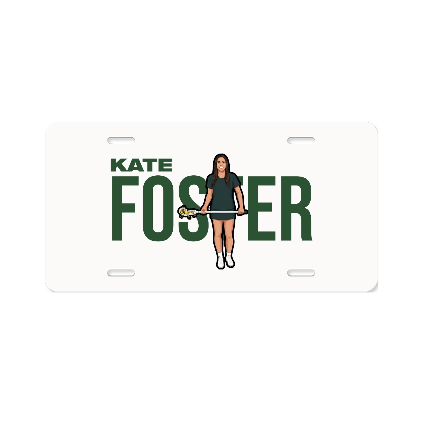 License Plate — Player Name in Classic
