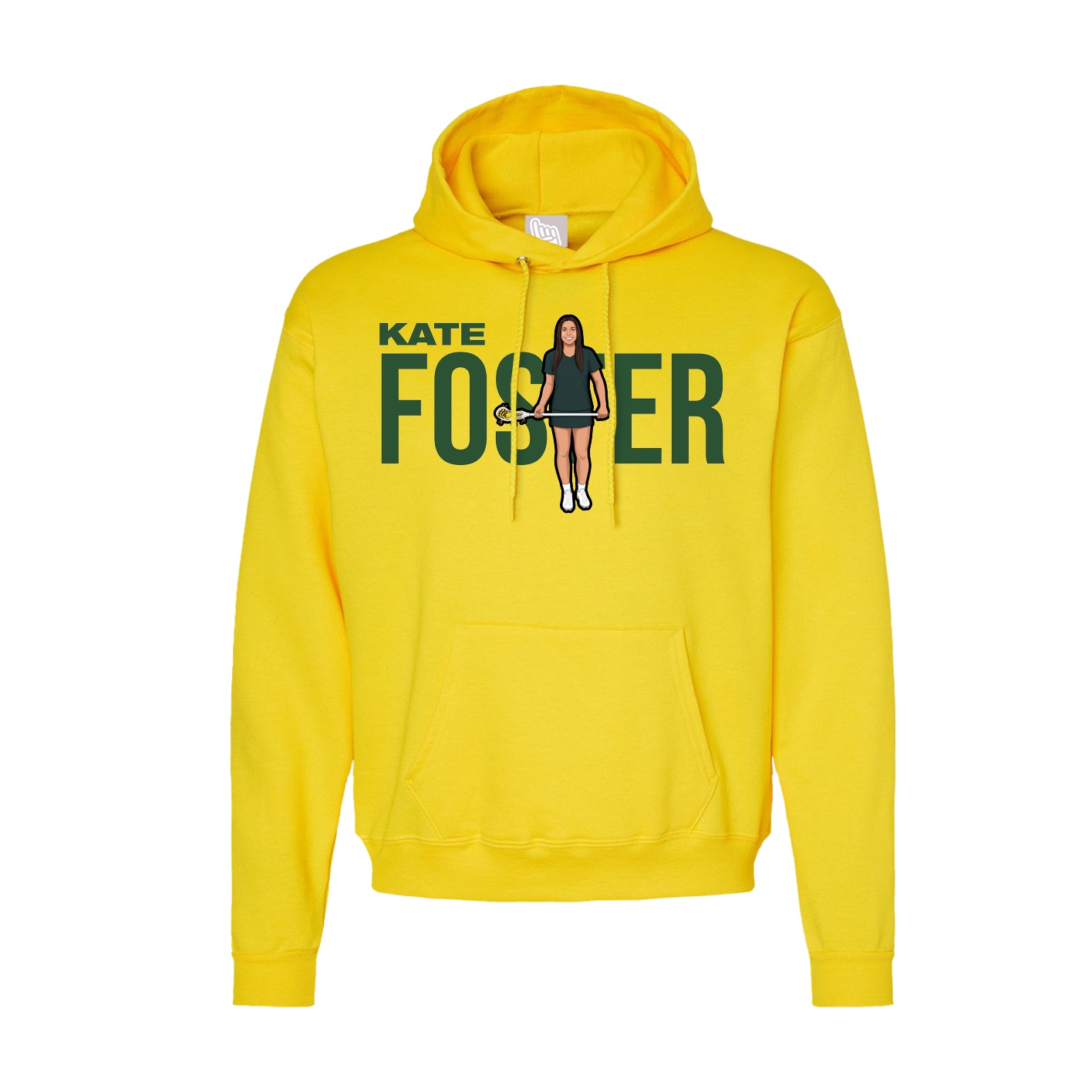 Hoodie — Player Name in Yellow