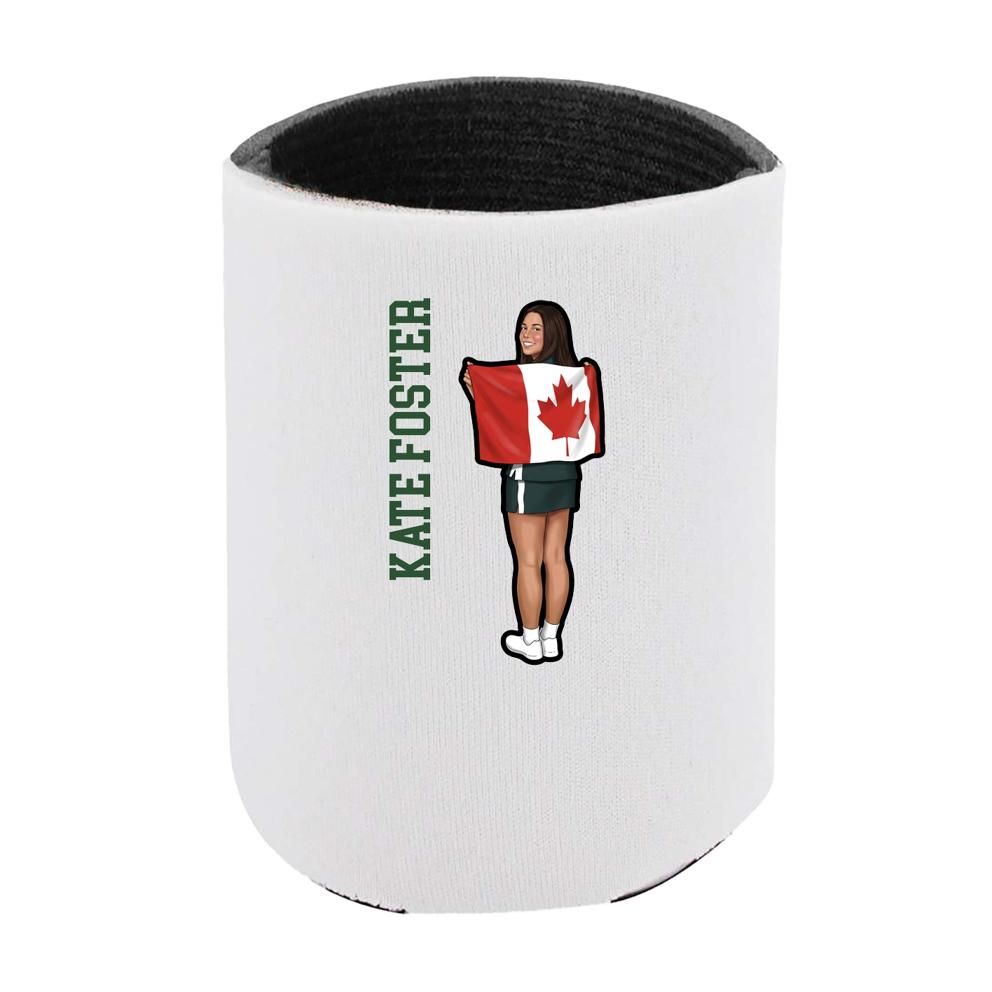 Can Holder — Name Vertical in White