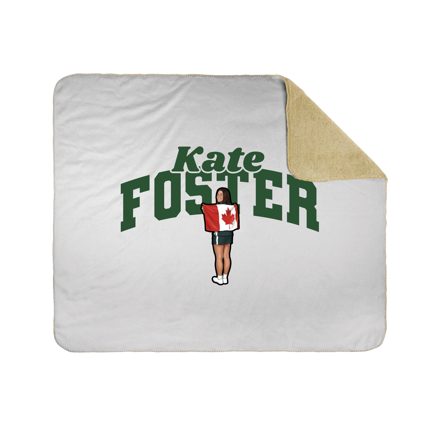 Throw Blanket — Signature Arch in White