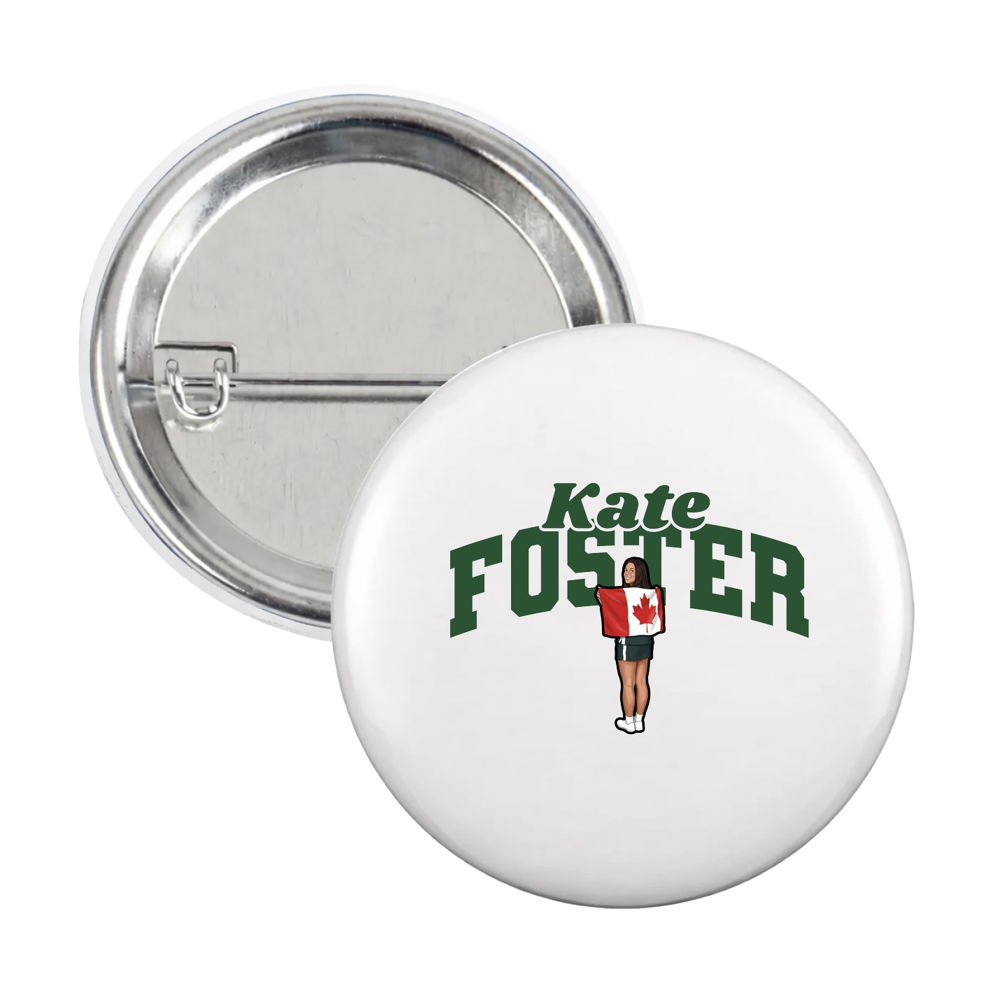 Game Day Button — Signature Arch in White