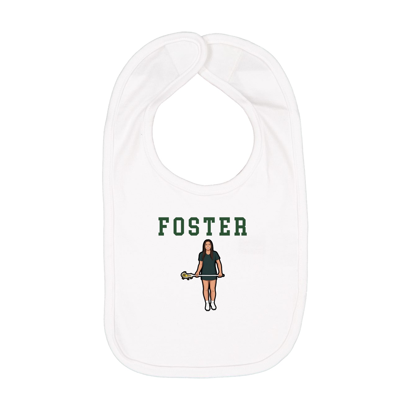 Infant Bib — Shirsey in White