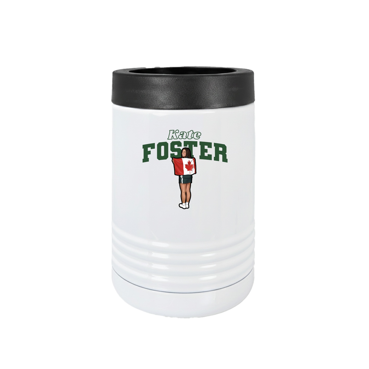 Beverage Holder — Name Arch in White