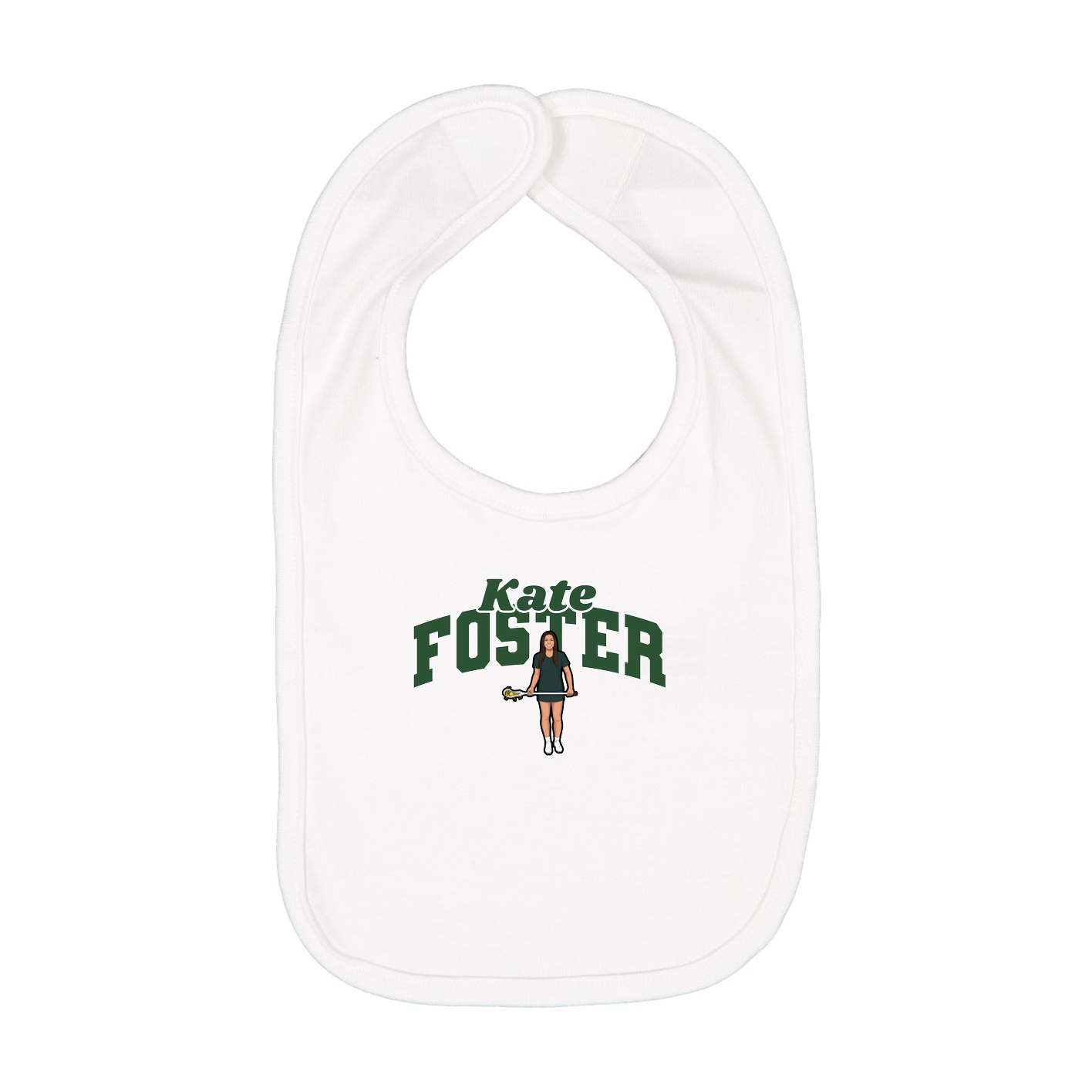 Infant Bib — Signature Arch in White