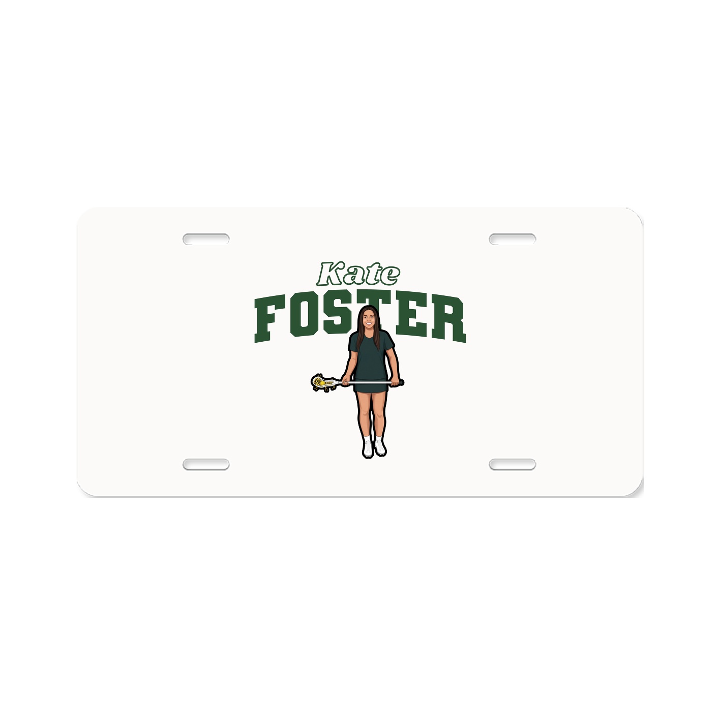 License Plate — Name Arch in Classic