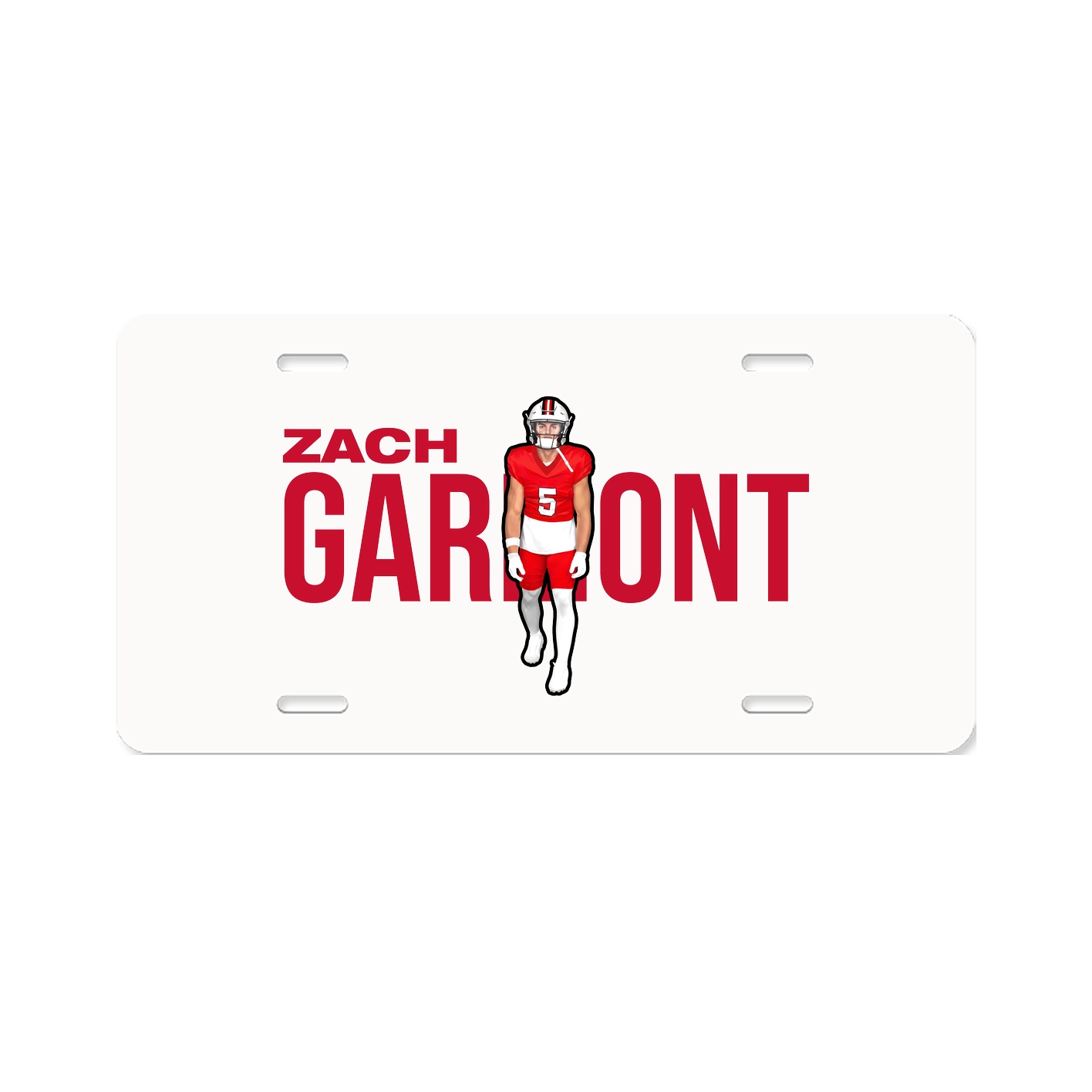License Plate — Player Name in Classic