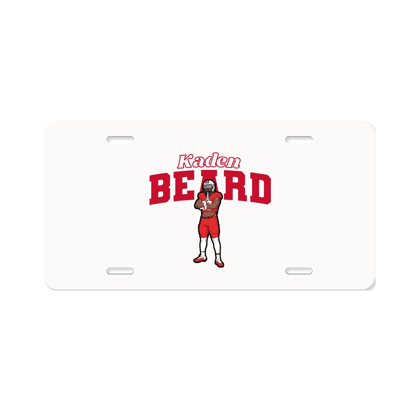 License Plate — Name Arch in Classic