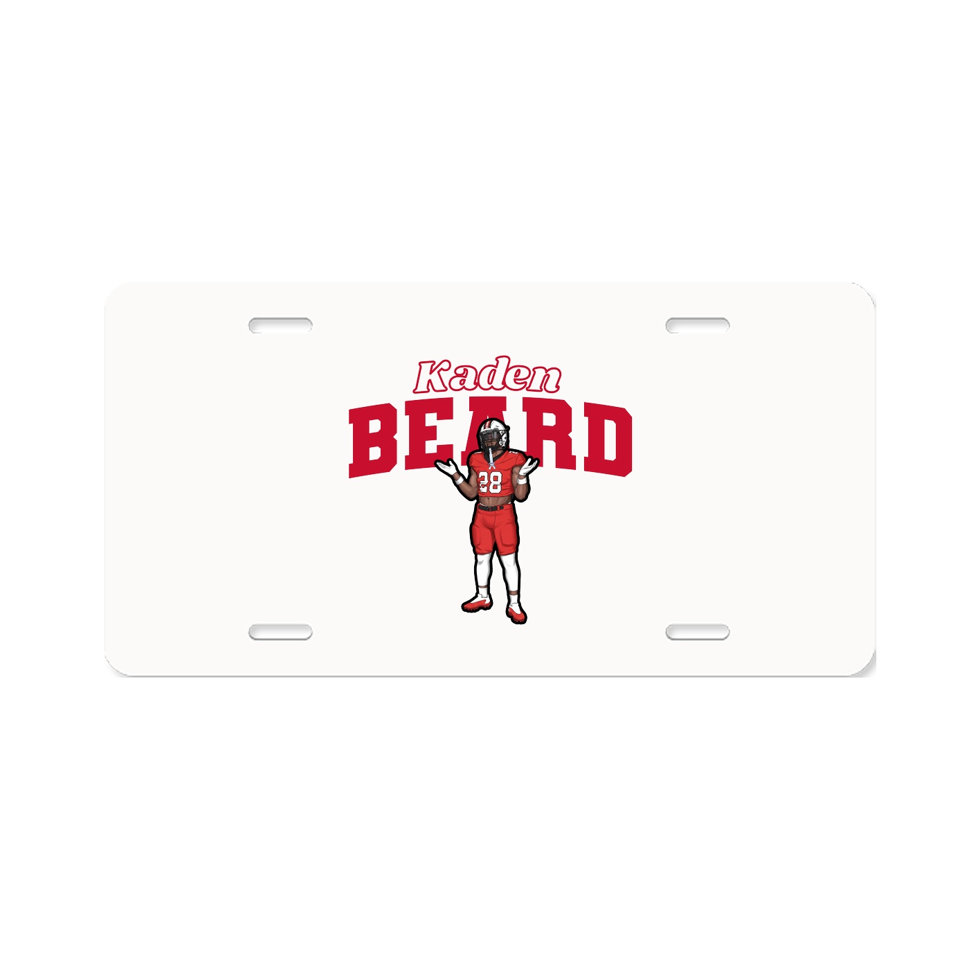 License Plate — Name Arch in Classic