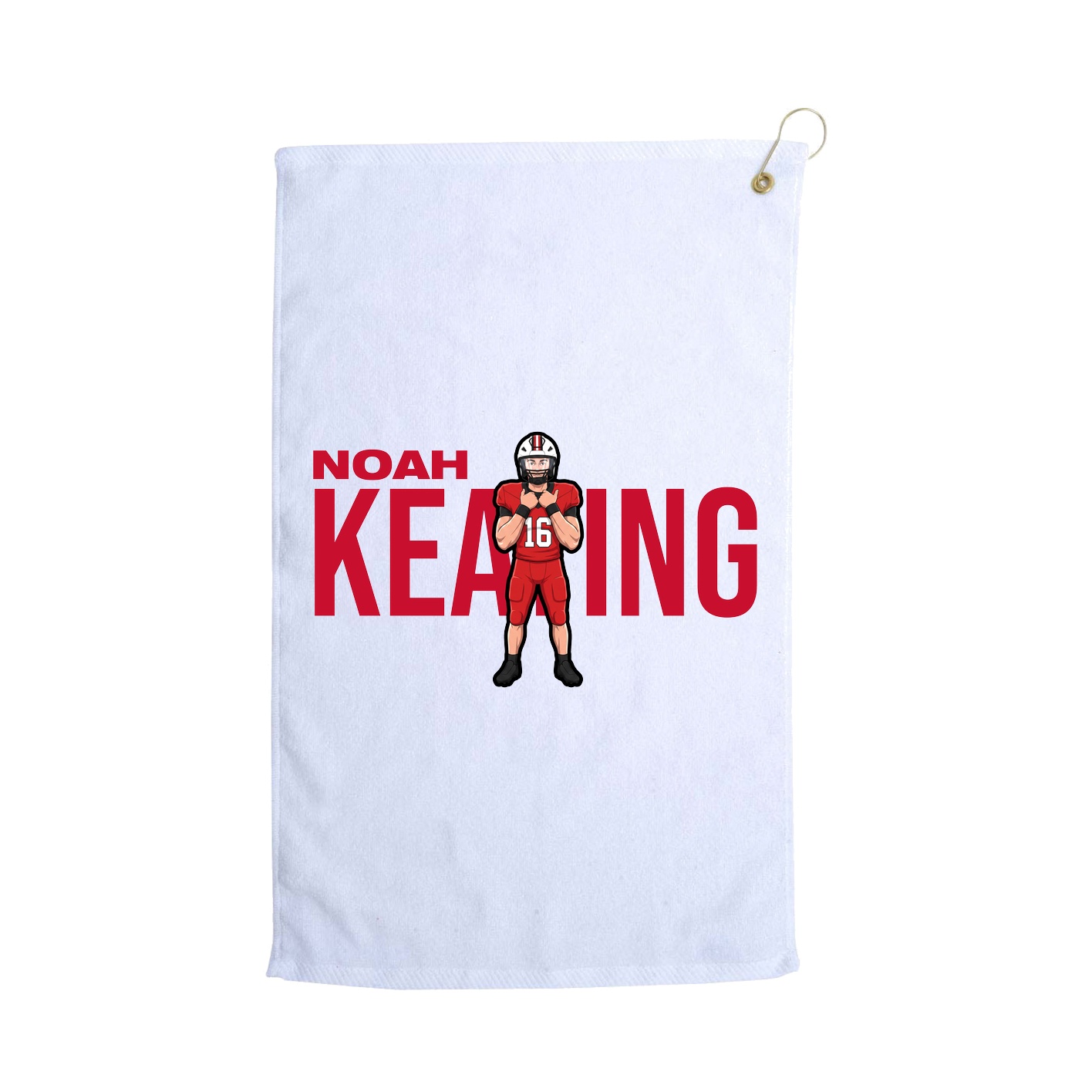 Golf Towel — Player Name in White